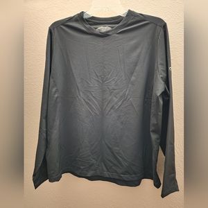 REI OXT Long Sleeve V-neck Tech Shirt Women 1X Black